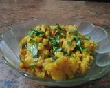 A picture of step 5 of Aloo ka bharta.