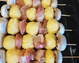 A picture of step 4 of All-in-one supper skewers.