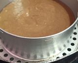 A picture of step 5 of Decedent cake.
