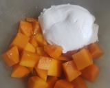 A picture of step 3 of Creamy mango salad.