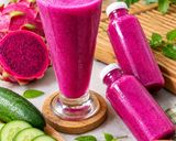 Foto langkah ke 4 dari resep Jus Buah Naga Timun.