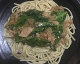 Foto langkah ke 4 dari resep Spagetti saus Kailan Tuna.