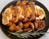Foto del paso 12 de la receta: Pollo relleno con salsa de granada