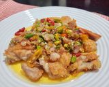 Foto langkah ke 4 dari resep Ayam sambal matah praktis.