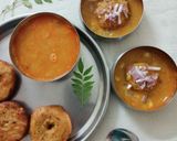 A picture of step 7 of Sambar Vada.