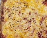 A picture of step 2 of Baked Pepperoni Dip.