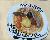 Foto del paso 9 de la receta: Judías blancas con oreja de cerdo y compango asturiano