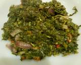 Fried kienyeji vegetables recipe step 4 photo