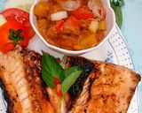 Foto langkah ke 7 dari resep Bandeng bakar bumbu kacang.