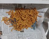A picture of step 3 of Crispy Masala sev.