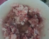 Hình bước làm 1 của món Cải xanh xào thịt heo băm