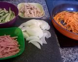Foto del paso 1 de la receta: Tallarines con pollo, soja y verduras (estilo chino)