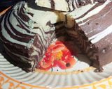 A picture of step 10 of Zebra cake.