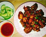 รูปขั้นตอนการทำที่ 7 ของ น่องไก่ทอดซอสสเต๊กปาปริกา #กับแกล้ม