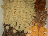 Chicken and mushroom pasta salad