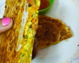 A picture of step 10 of Mix veg paneer kulcha.