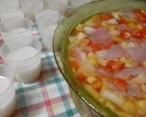 Foto langkah ke 4 dari resep Yellow Fruit Vanila Pudding.