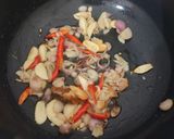 Foto langkah ke 2 dari resep Tumis Kacang Panjang Ati ayam.
