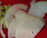 A picture of step 2 of Fermented Kiwi Cabbage Chow Chow.