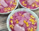 Hình bước làm 5 của món Chè bắp,khoai môn,nấm tuyết và lá cẩm