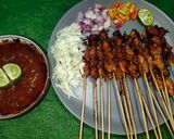 Foto langkah ke 9 dari resep Sate Paha dan Kulit Ayam Teflon.