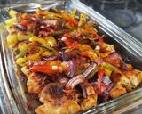 Foto do passo 9 de Frango Assado com Batata no forno à Barcelos