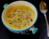 A picture of step 7 of Kashmiri Rabri Malai.