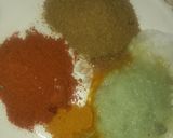 A picture of step 1 of Gajar methi gosht.