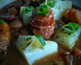 Foto del paso 10 de la receta: Chorizos españoles bañados en mar de frijol cargamanto rojo