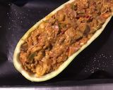 Une image de l'étape 6 de Courgette xxl farcie aux légumes,pancetta et beaufort.