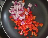 A picture of step 2 of Turkey and pepper bake.