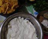 A picture of step 1 of Crispy Curd kababs.
