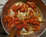 A picture of step 5 of Conchiglie con Crema di Peperoni.