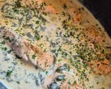 Une image de l'étape 6 de Pavés de saumon sauce à l'oseille en cocotte.