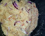 A picture of step 11 of Dambun shinkafa with cabbage.