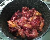 Une image de l'étape 4 de Compote de pêches de vigne, pomme et bananes.