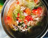 Hình bước làm 5 của món Canh cải chua nấu bò