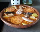 Foto del paso 5 de la receta Arroz al horno (con morcilla de cebolla y blanquet)