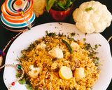 A picture of step 4 of Cauliflower fried rice (Gobhi fried rice).