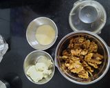 A picture of step 1 of Walnut burfi.