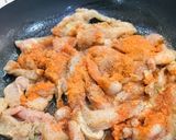 A picture of step 1 of Chilli Chicken with egg fried Rice.