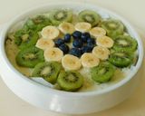 A picture of step 6 of Kiwi-banana cake.