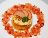 รูปขั้นตอนการทำที่ 3 ของ Apple Caramel Cream Cheese Pancake