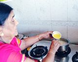 A picture of step 3 of Delicious healthy summer special Saffron almond shake.