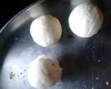 A picture of step 6 of Paneer dates laddu.