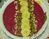 A picture of step 4 of Detox Vegan Red Velvet Smoothie.
