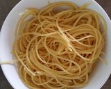 Hình bước làm 1 của món Mì Spaghetti thịt bê