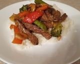 A picture of step 7 of Beef Stir Fry.
