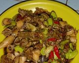 Foto langkah ke 3 dari resep Tumis cumi asin Pete.