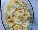 Sült csirkecomb krumpli ágyon recept fázis 3 fotója